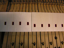 custom offset piano key buttons