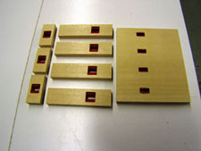 piano key mortise inserts