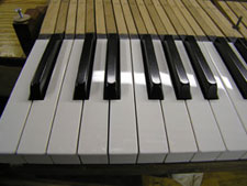 mineral plastic piano keytops